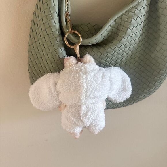 Bunny Outfit for Labubu 2 Piece set Pink/White Plush - Picture 6 of 7